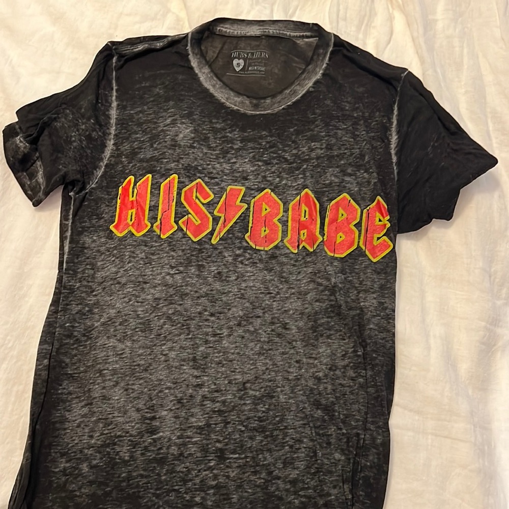 Hubs and hers his babe band tee